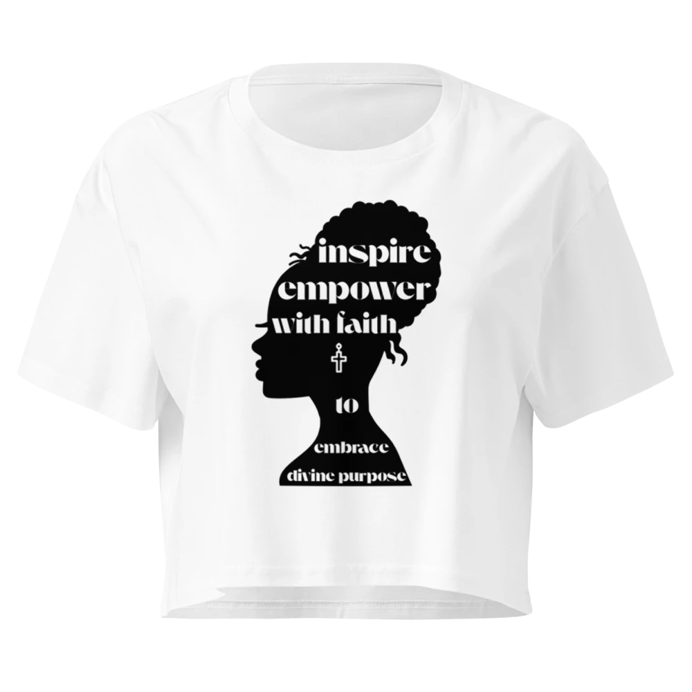 The "Divine Purpose" Relaxed Crop Tee