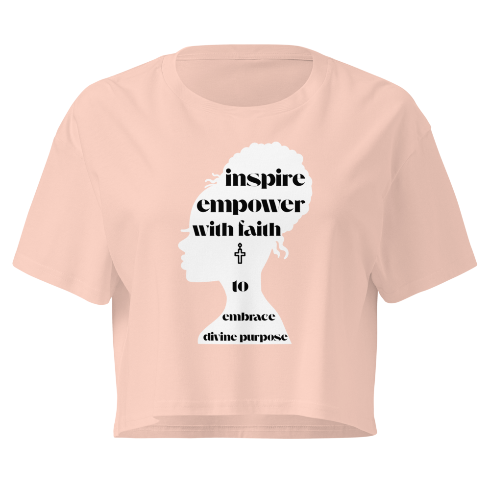 The "Divine Purpose" Relaxed Crop Tee