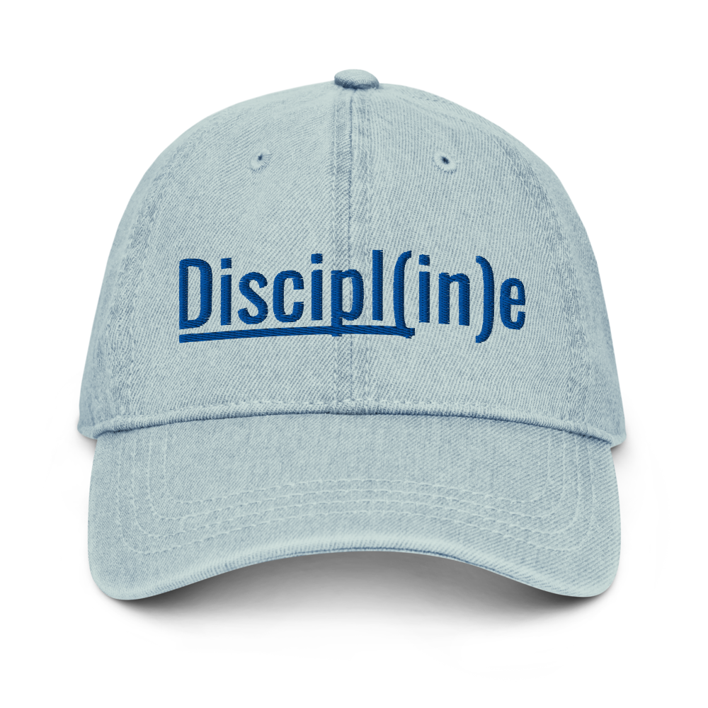 Discipline: The Luke 9:23 Pigment-Dyed Denim Hat