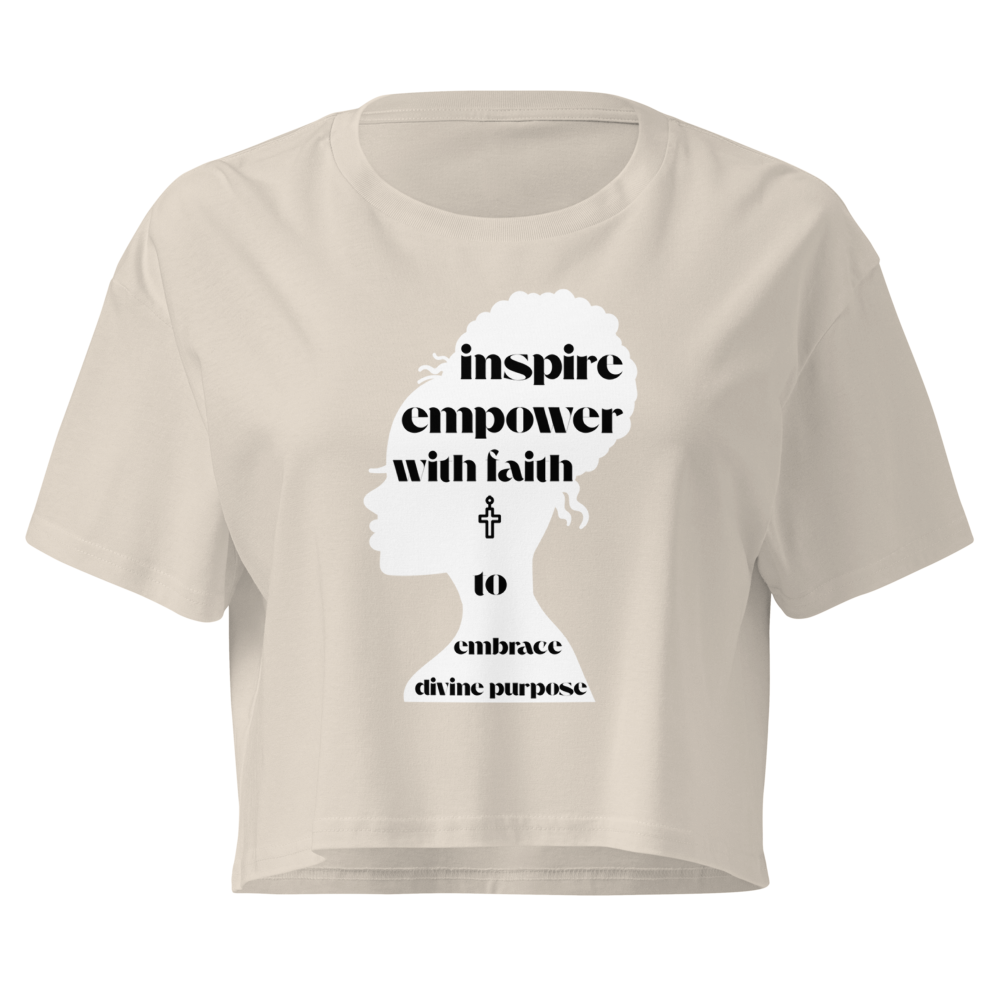 The "Divine Purpose" Relaxed Crop Tee