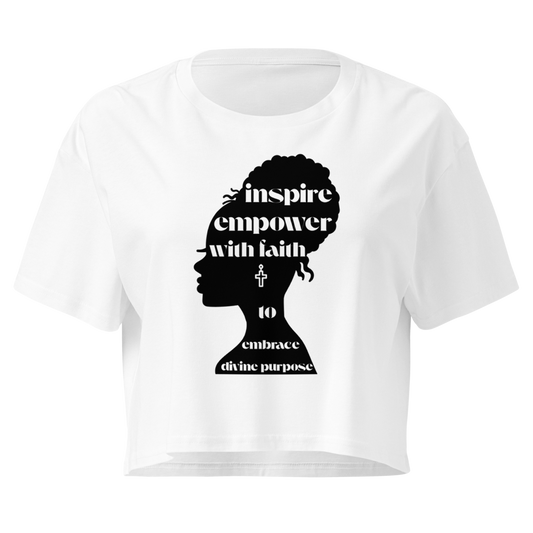 The "Divine Purpose" Relaxed Crop Tee
