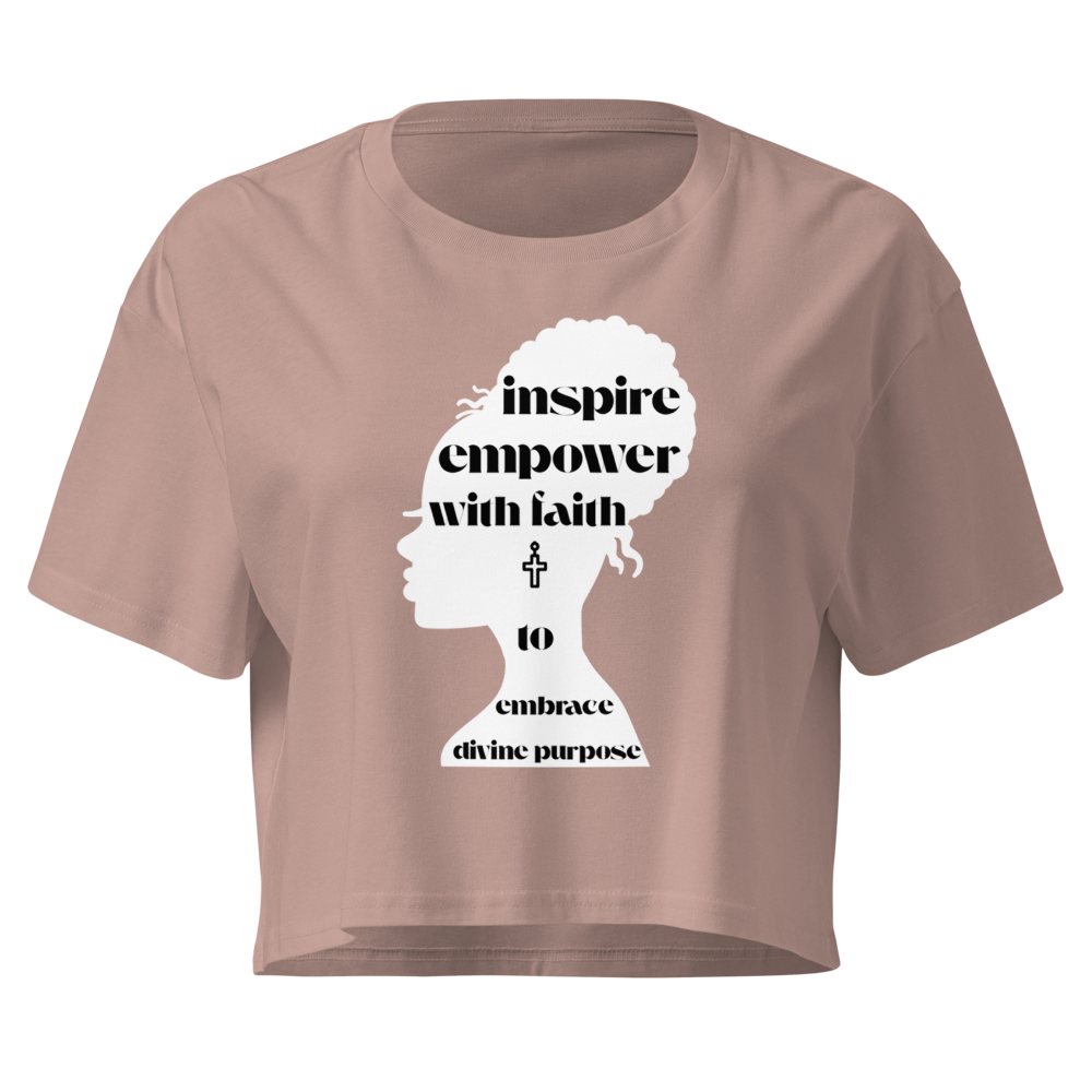 The "Divine Purpose" Relaxed Crop Tee