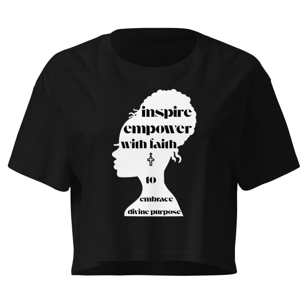 The "Divine Purpose" Relaxed Crop Tee