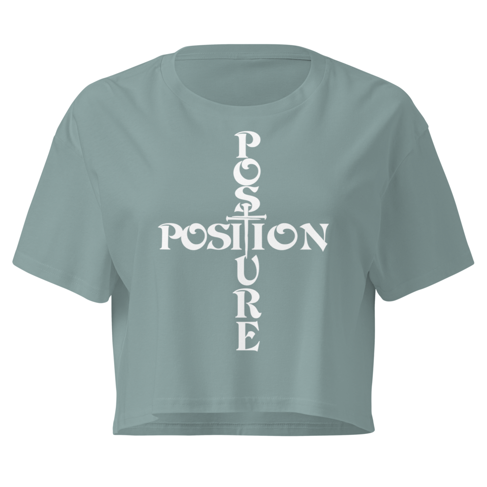 Women's Crop Top | AS aPosition & Posture | The Ephesians 2:4–6 Women’s Relaxed CropColour 4062