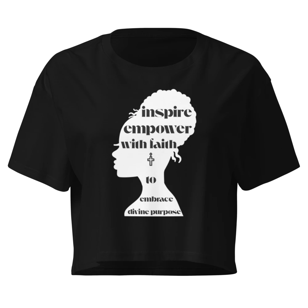The "Divine Purpose" Relaxed Crop Tee
