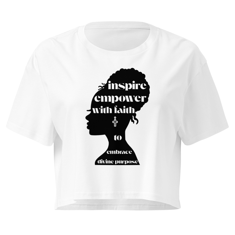 The "Divine Purpose" Relaxed Crop Tee