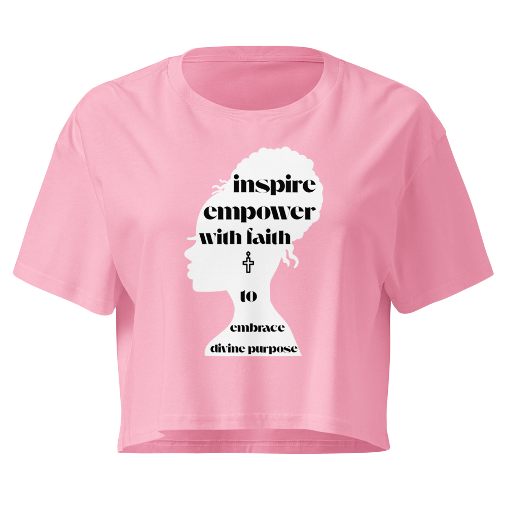 The "Divine Purpose" Relaxed Crop Tee