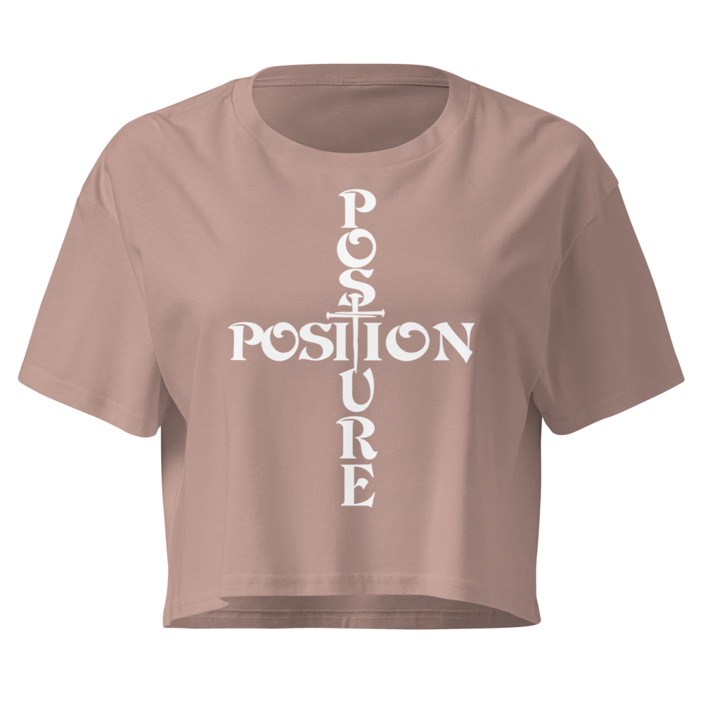 Women's Crop Top | AS aPosition & Posture | The Ephesians 2:4–6 Women’s Relaxed CropColour 4062