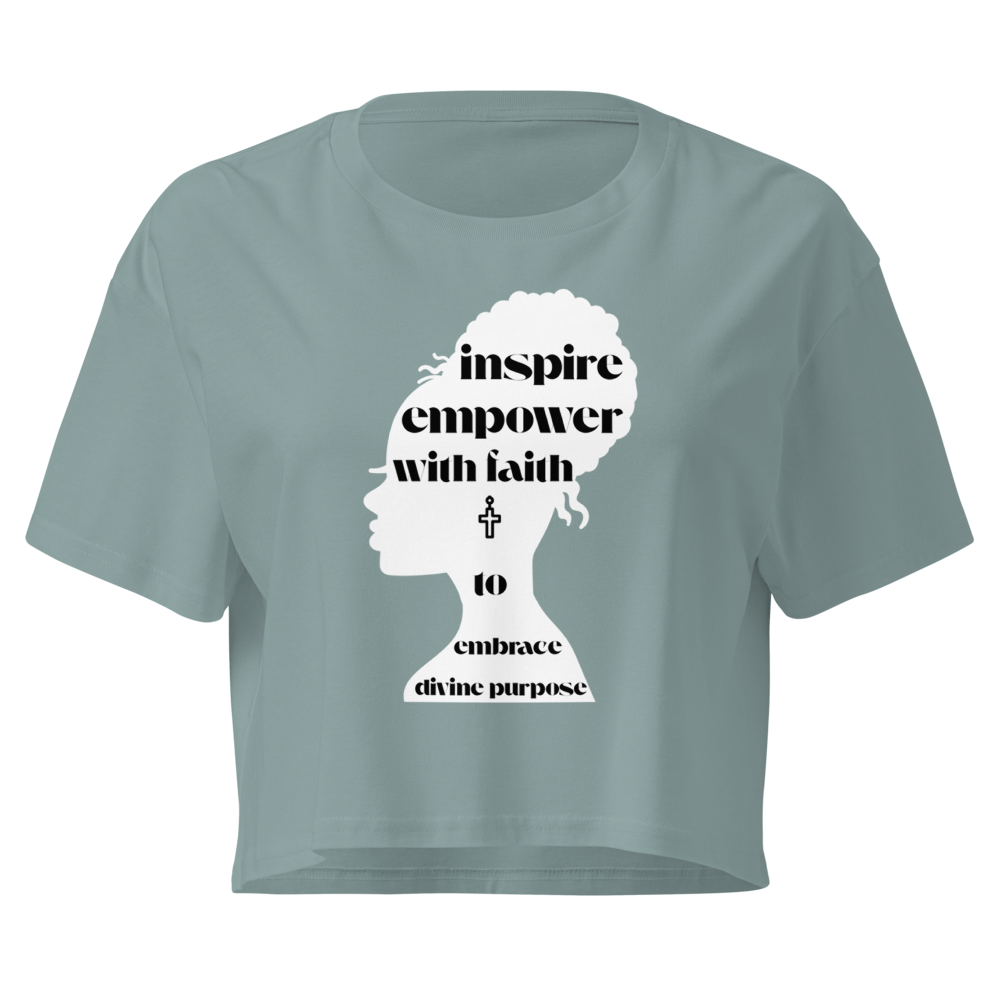The "Divine Purpose" Relaxed Crop Tee